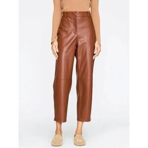 brochu walker The Stone Vegan Leather Pant Cognac S Minimalist QuietLuxury NWT